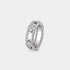 Van Cleef & Arpels Perlée Sweet Clovers Ring White Gold Diamond , Front