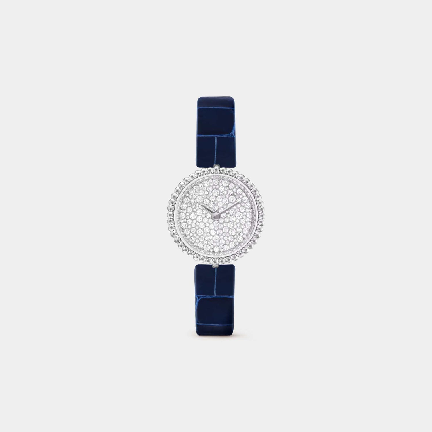 Van Cleef &amp; Arpels Perlée Watch 23 mm White Gold Diamond, Front