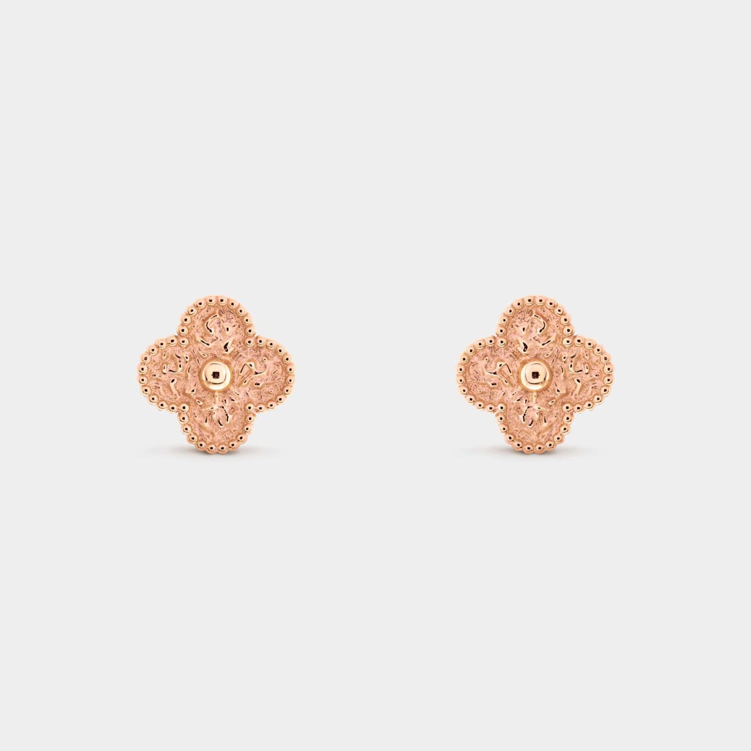 Van Cleef &amp; Arpels Vintage Alhambra Earrings Rose Gold