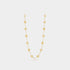 Vintage Alhambra Long Necklace 20 Motifs Yellow Gold Diamond, Front