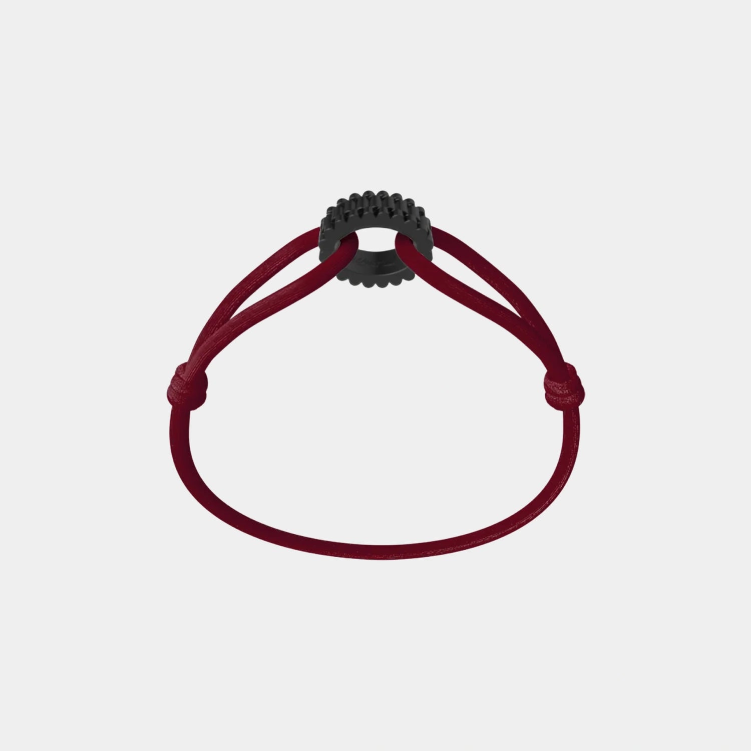 Wecord Carbon Regent Cord Bracelet, Burgundy
