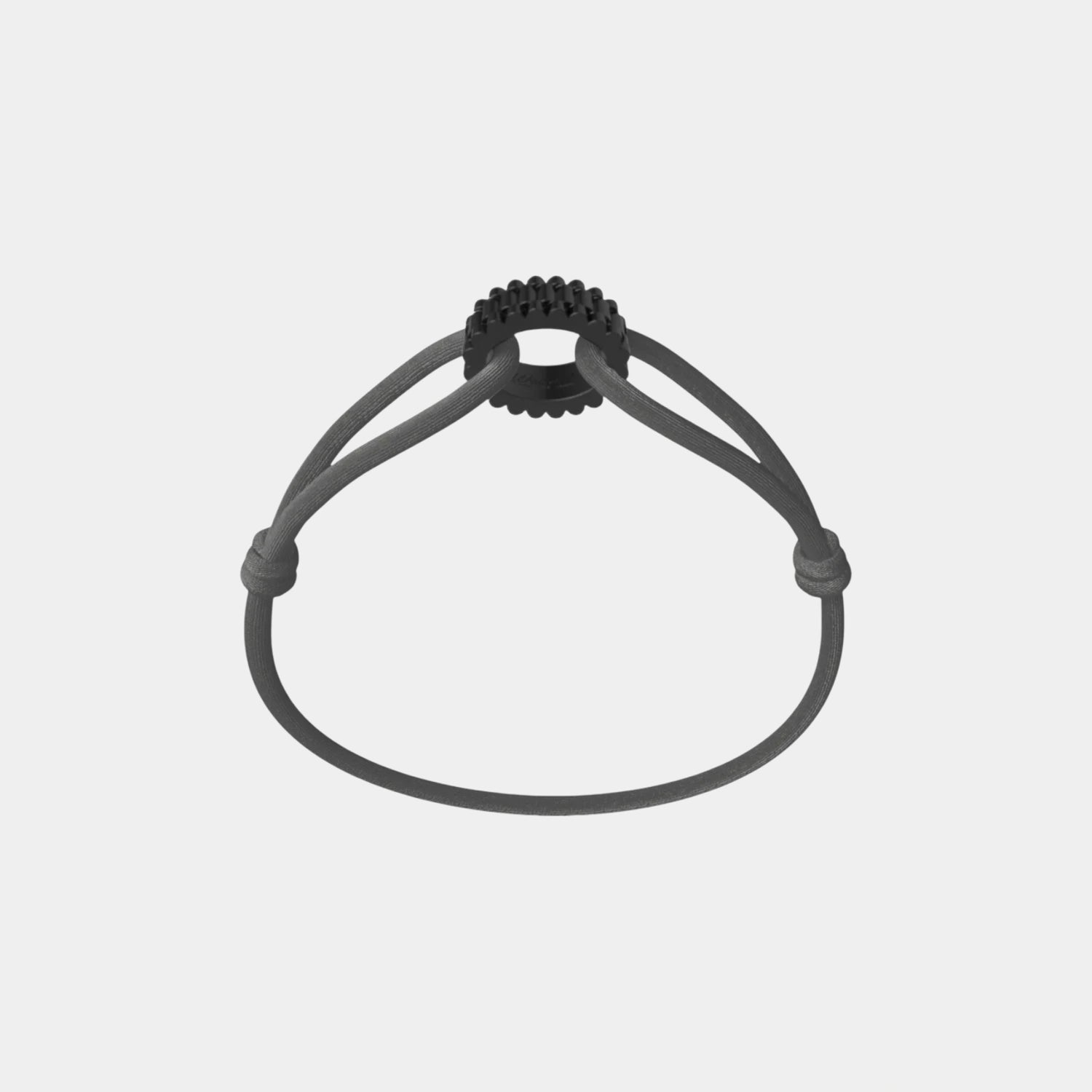 Wecord Carbon Regent Cord Bracelet, Dark Grey