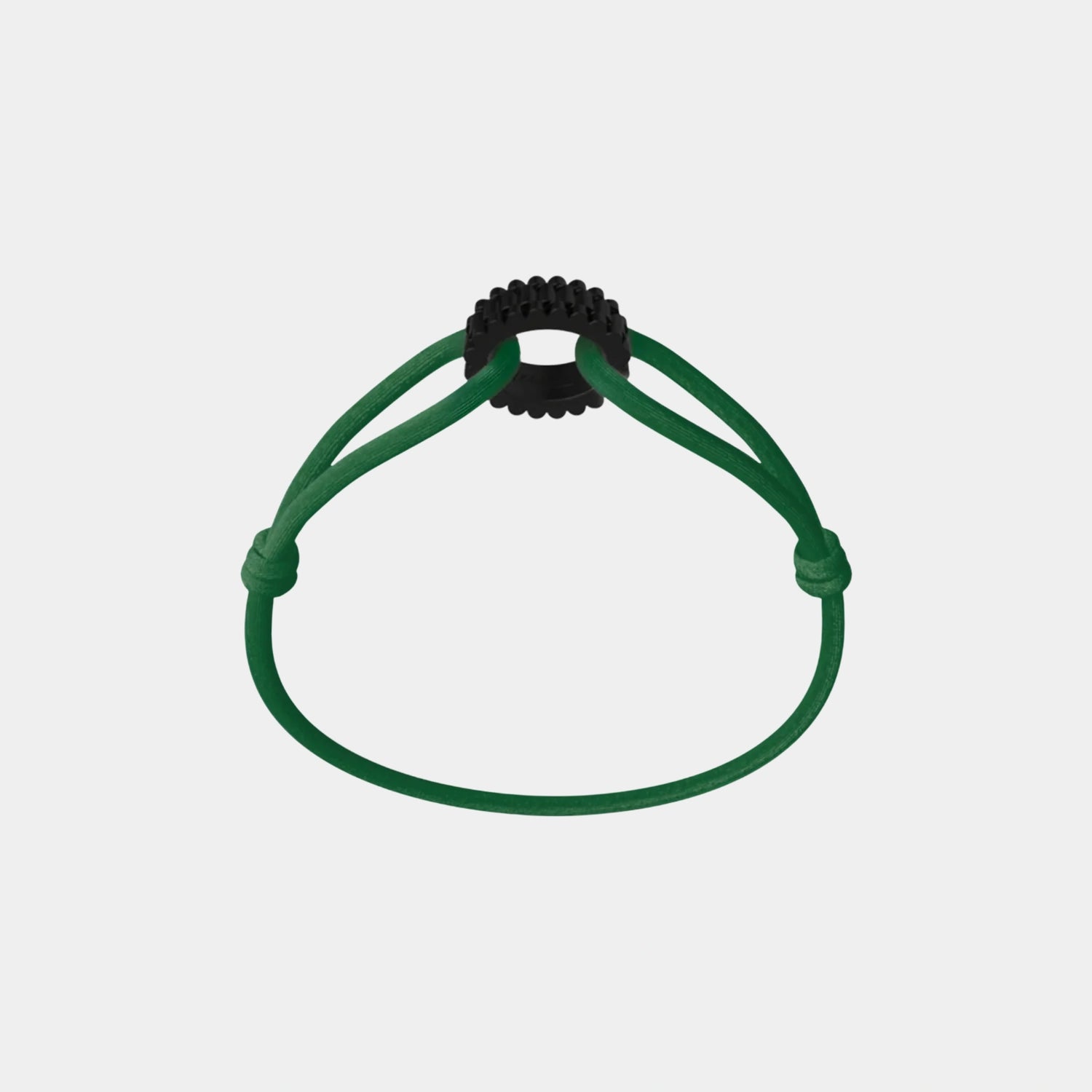 Wecord Carbon Regent Cord Bracelet, Green