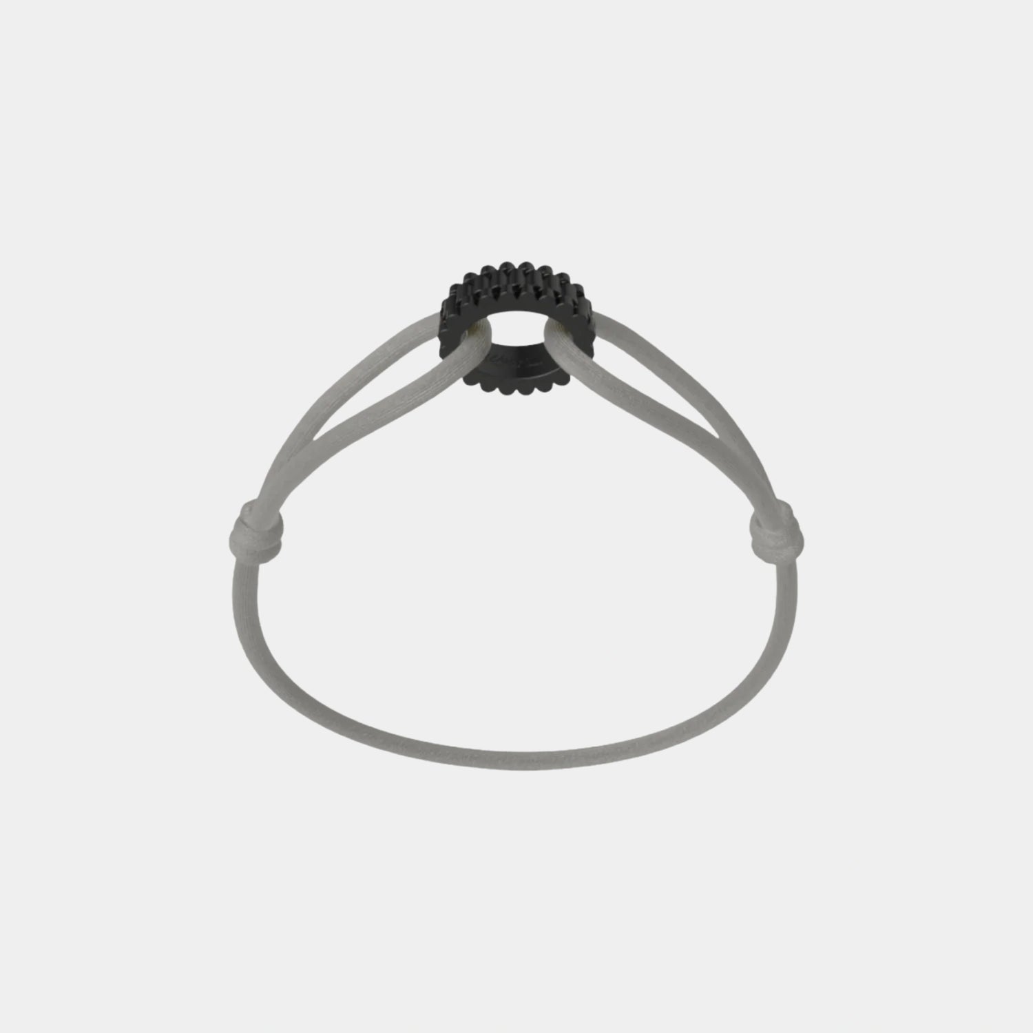 Wecord Carbon Regent Cord Bracelet, Grey