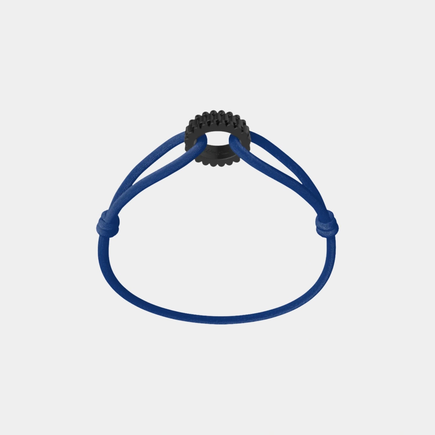 Wecord Carbon Regent Cord Bracelet, Navy Blue