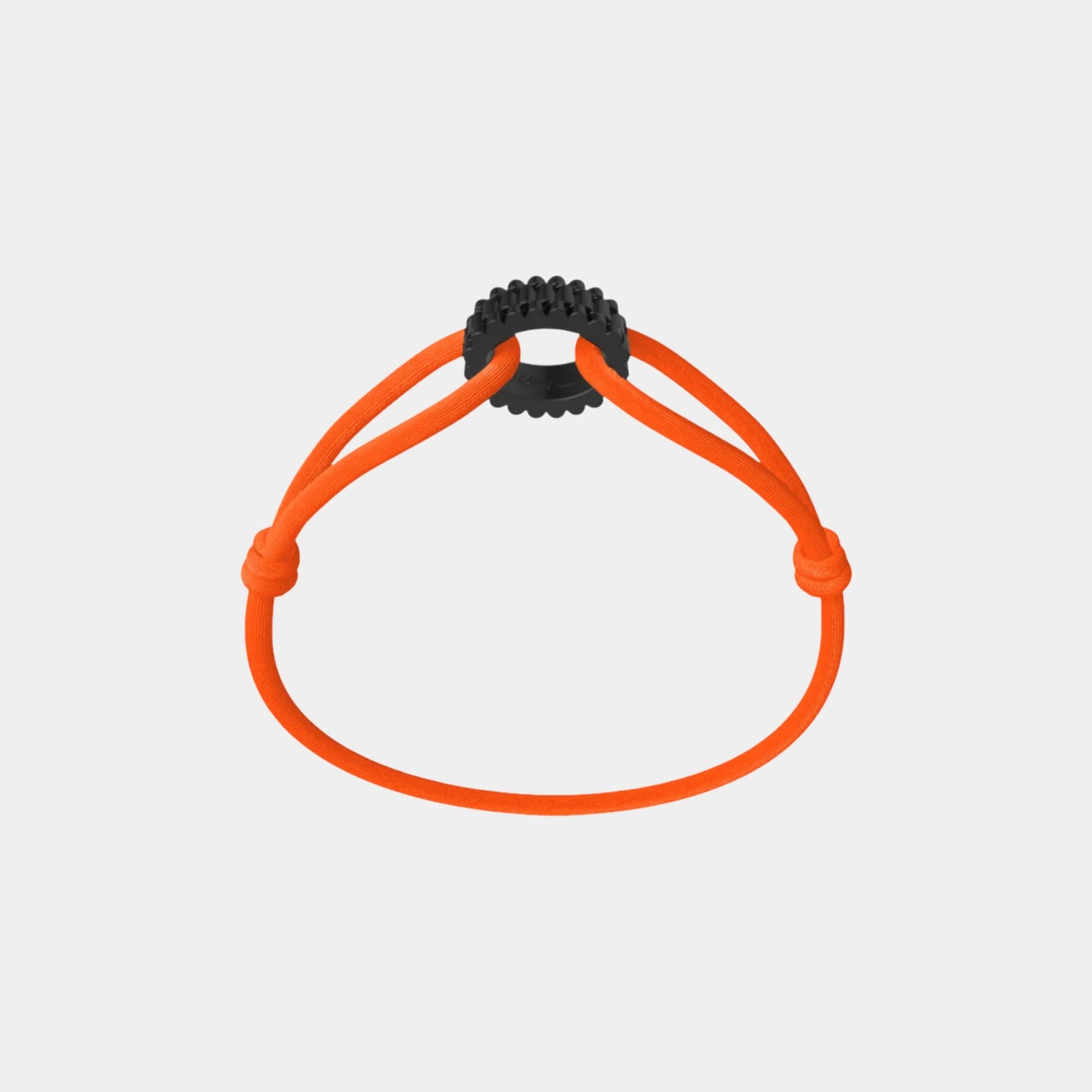 Wecord Carbon Regent Cord Bracelet, Neon Orange