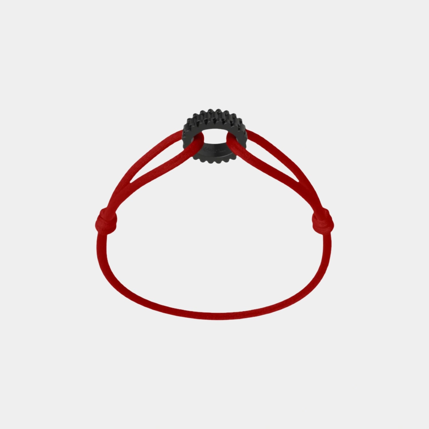 Wecord Carbon Regent Cord Bracelet, Red