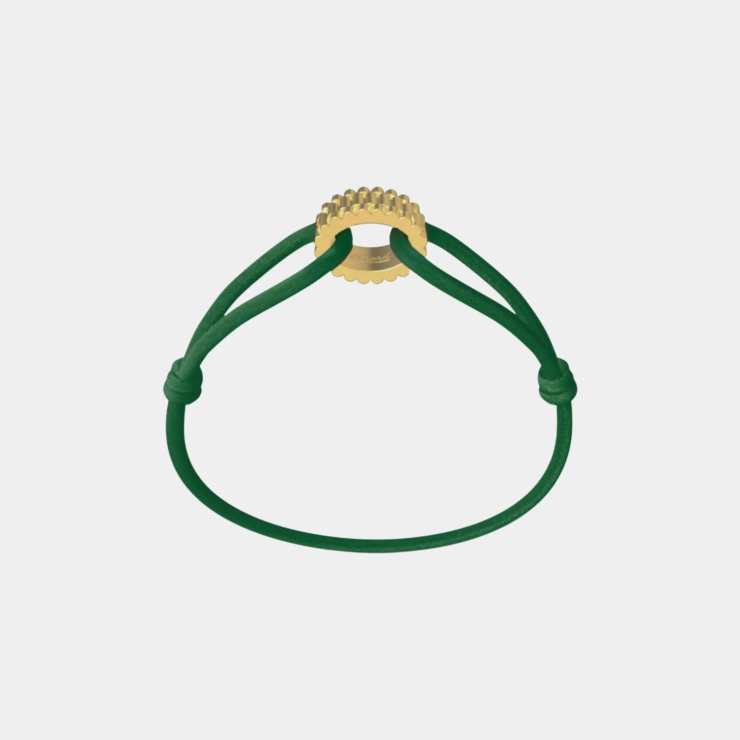 Wecord Golden Regent Cord Bracelet, Green