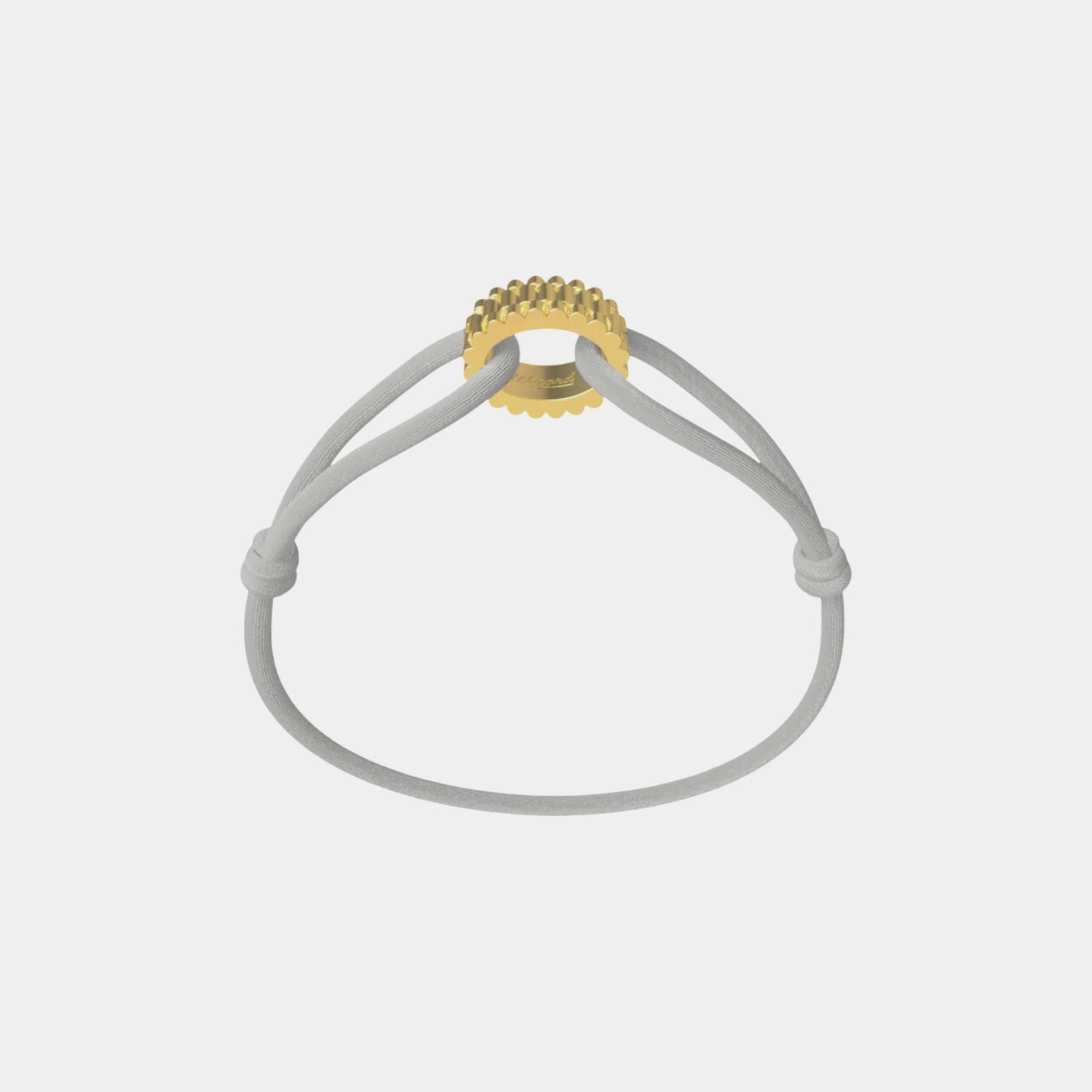 Wecord Golden Regent Cord Bracelet, Grey