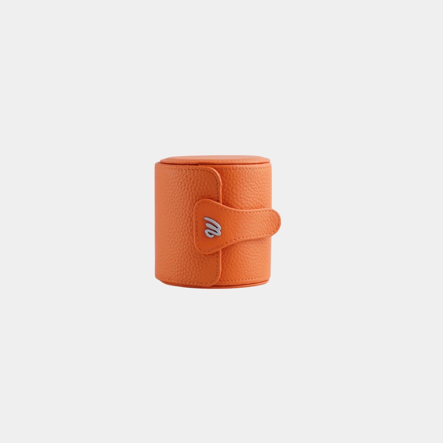 Wecord Kensington Single Watch Roll, Orange, Front