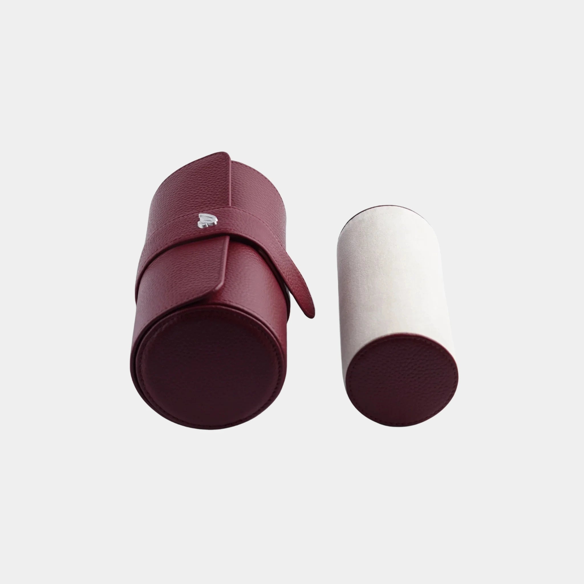 Wecord Kensington Three Watches Roll, Burgundy, Back