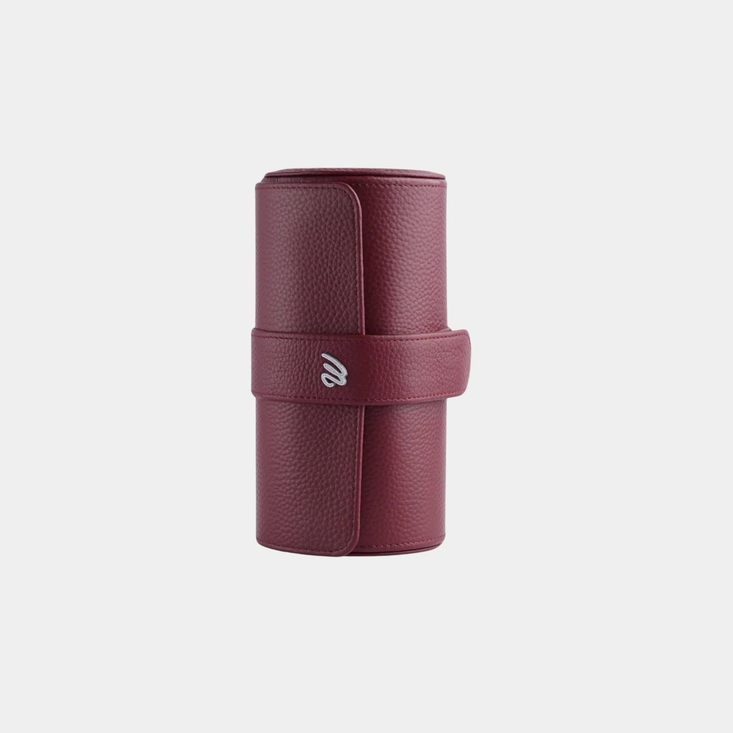 Wecord Kensington Three Watches Roll, Burgundy, Front