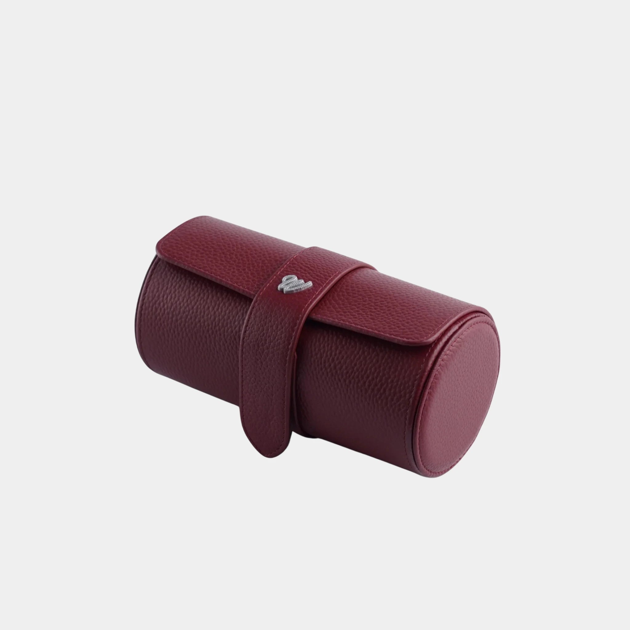 Wecord Kensington Three Watches Roll, Burgundy, Side