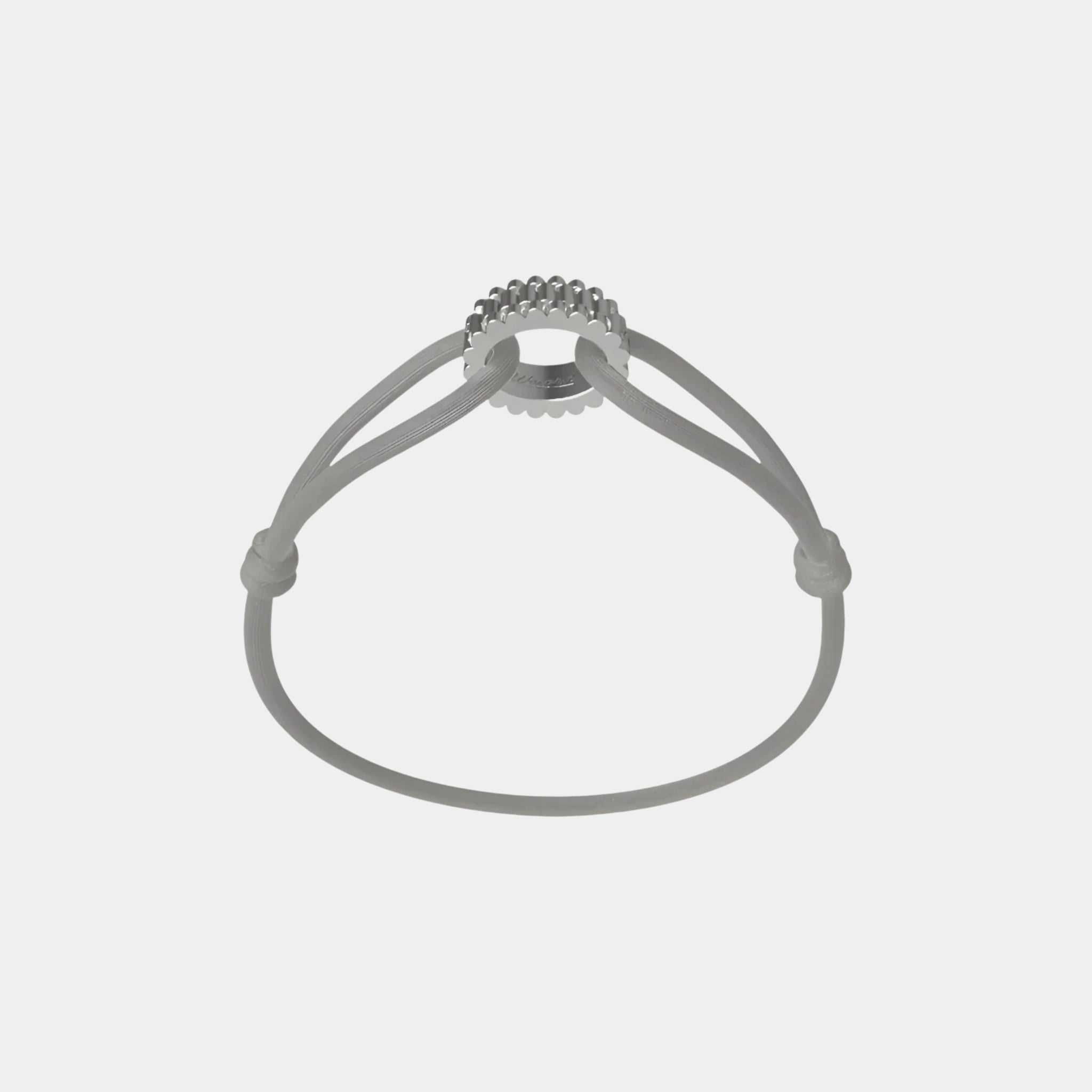 Wecord Regent Cord Bracelet, grey