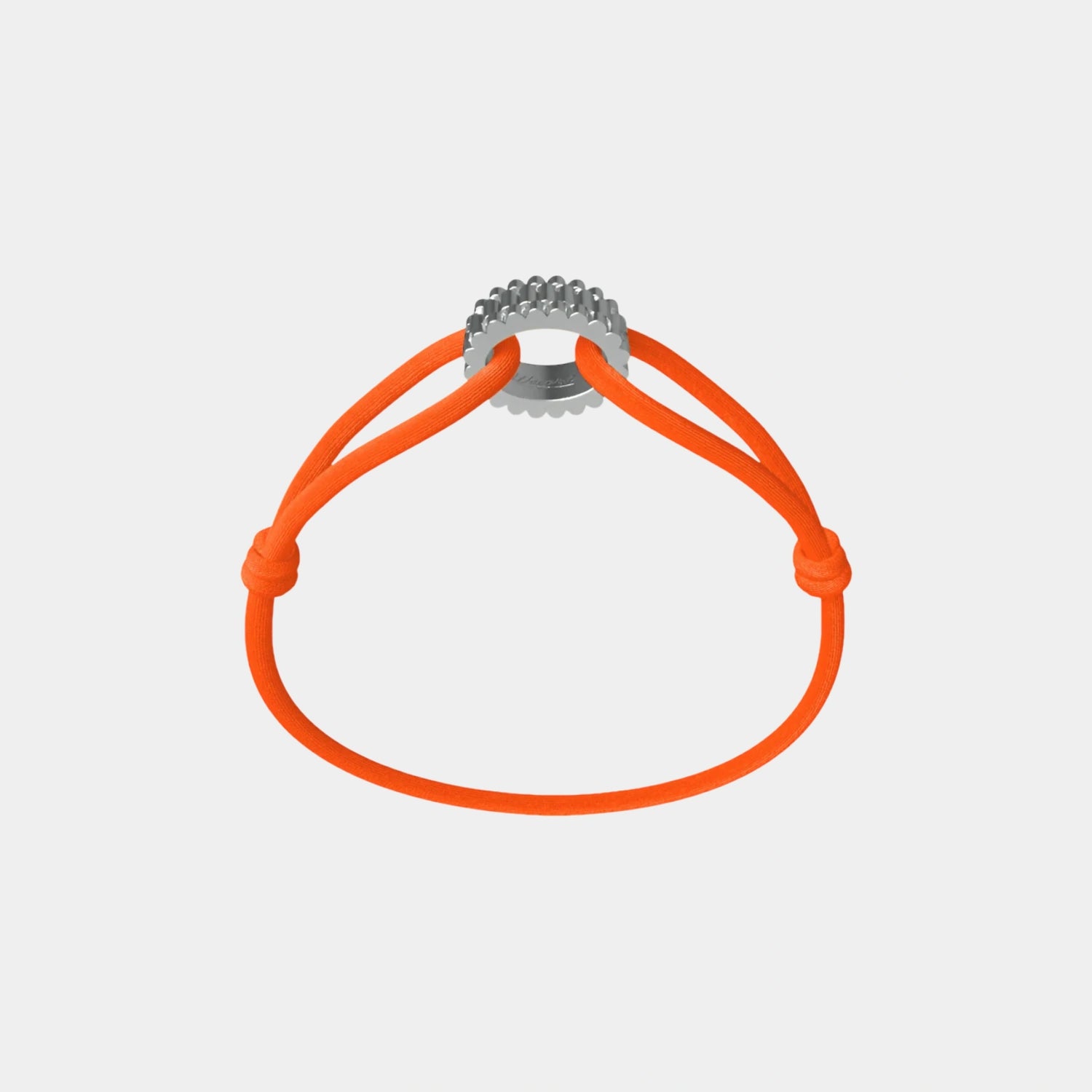 Wecord Regent Cord Bracelet, Neon Orange