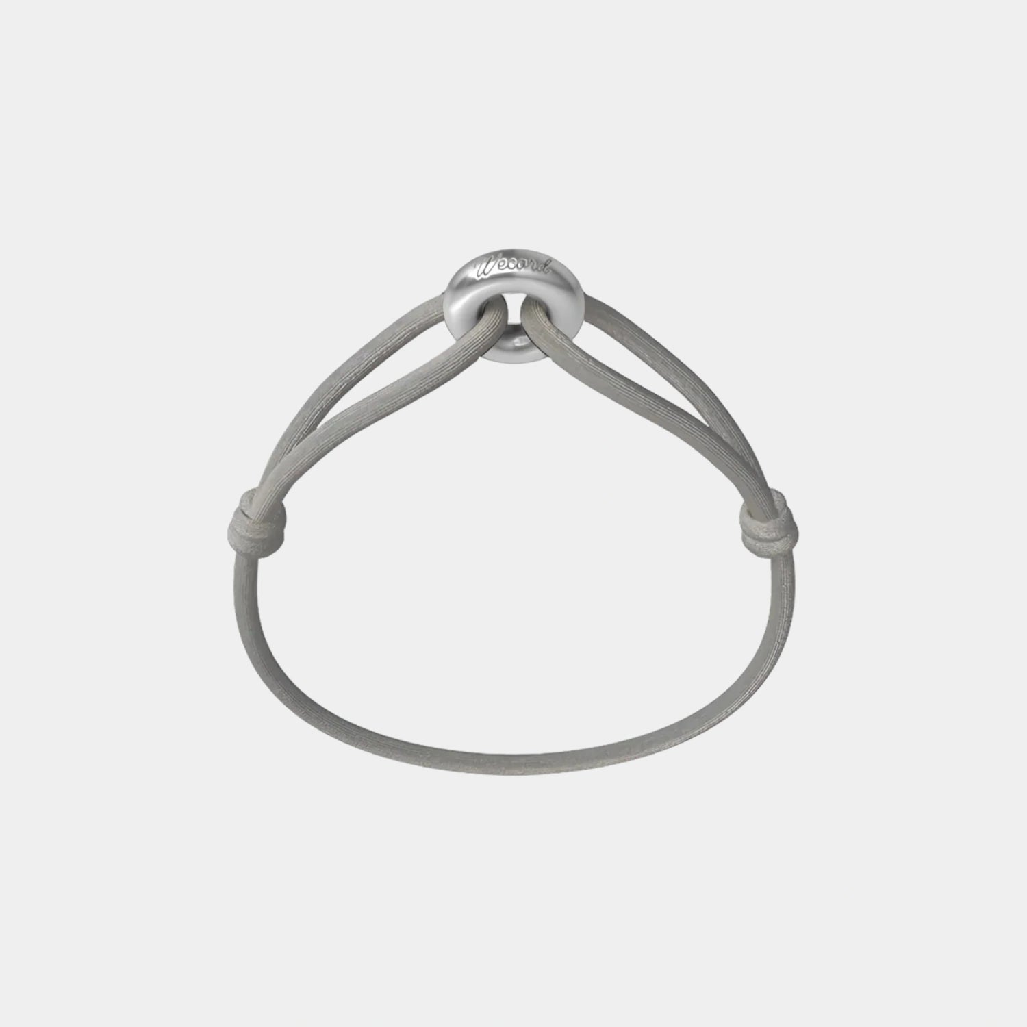 Wecord Silver Soho Cord Bracelet, Grey