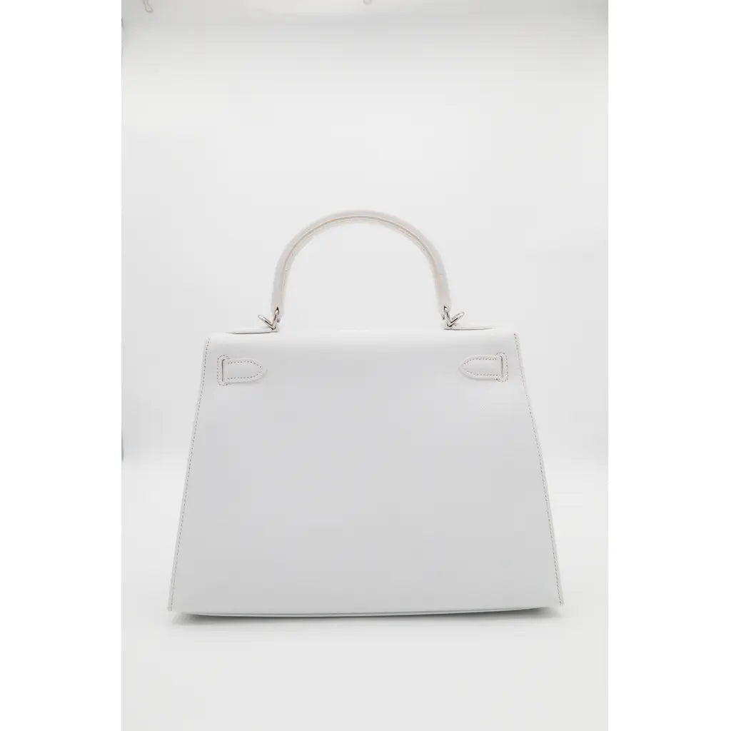 Hermès Kelly 28 White Epsom Retourne