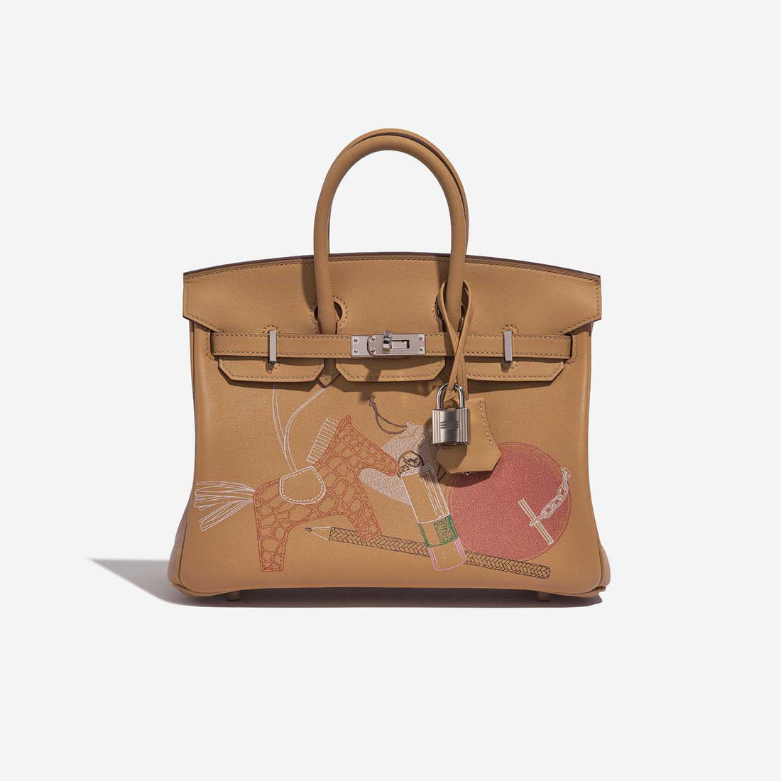 Birkin 25 Swift Biscuit In and Out