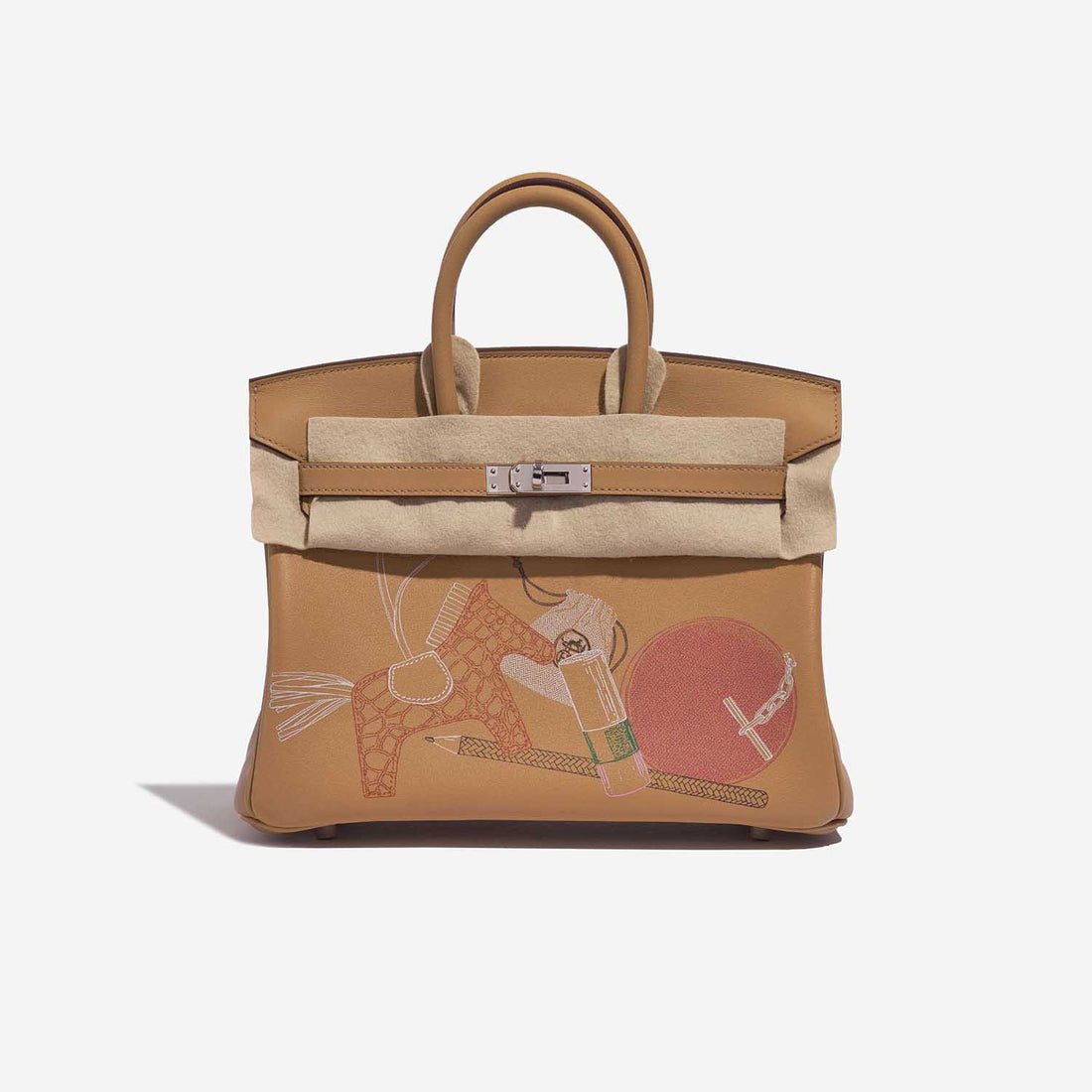 Birkin 25 Swift Biscuit In and Out