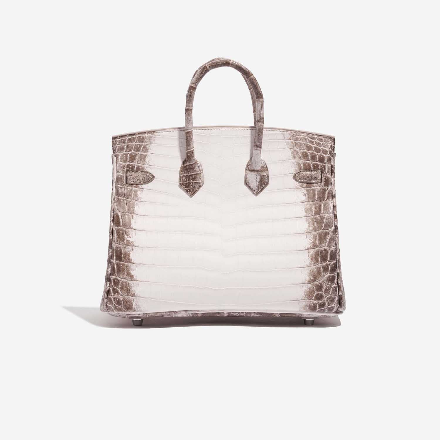 Birkin 25 Niloticus Crocodile Himalaya Blanc