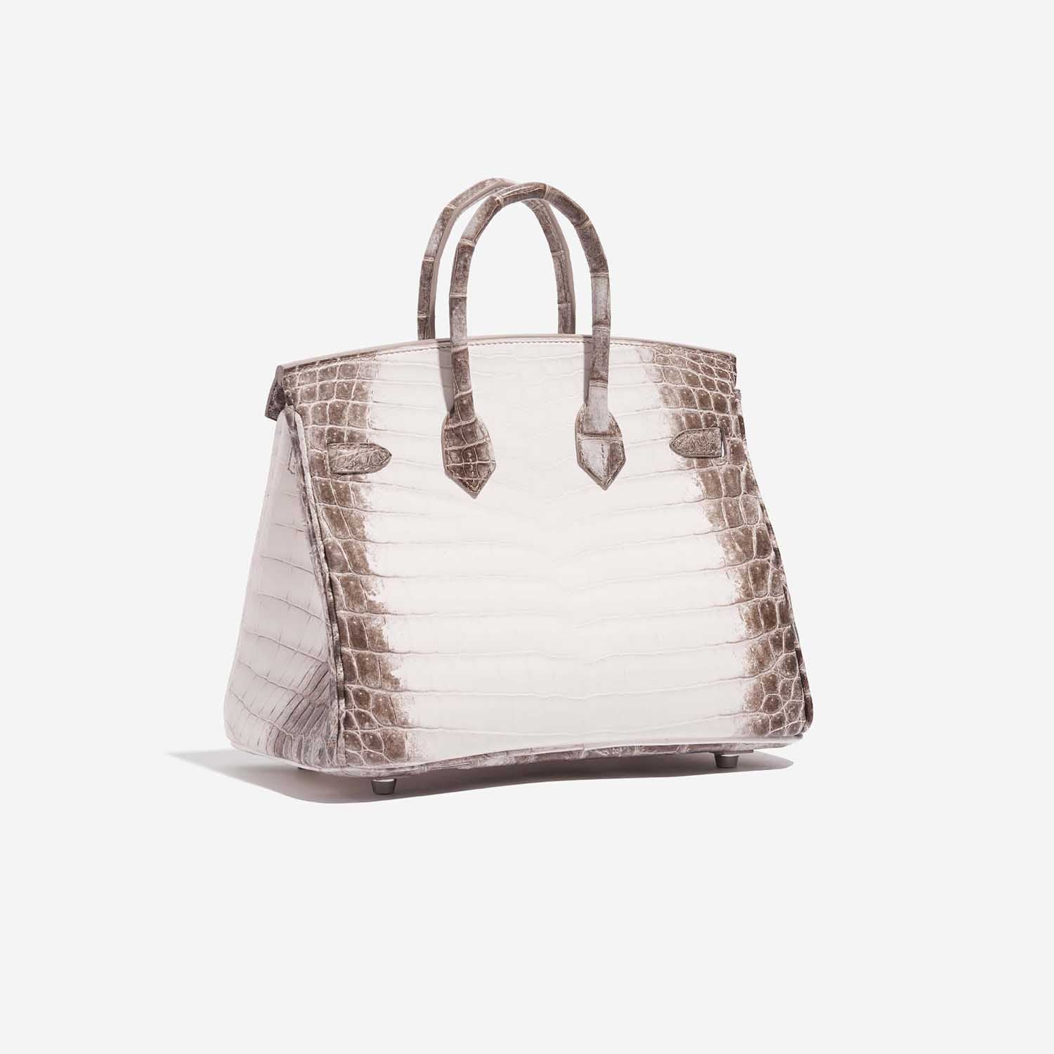 Birkin 25 Niloticus Crocodile Himalaya Blanc