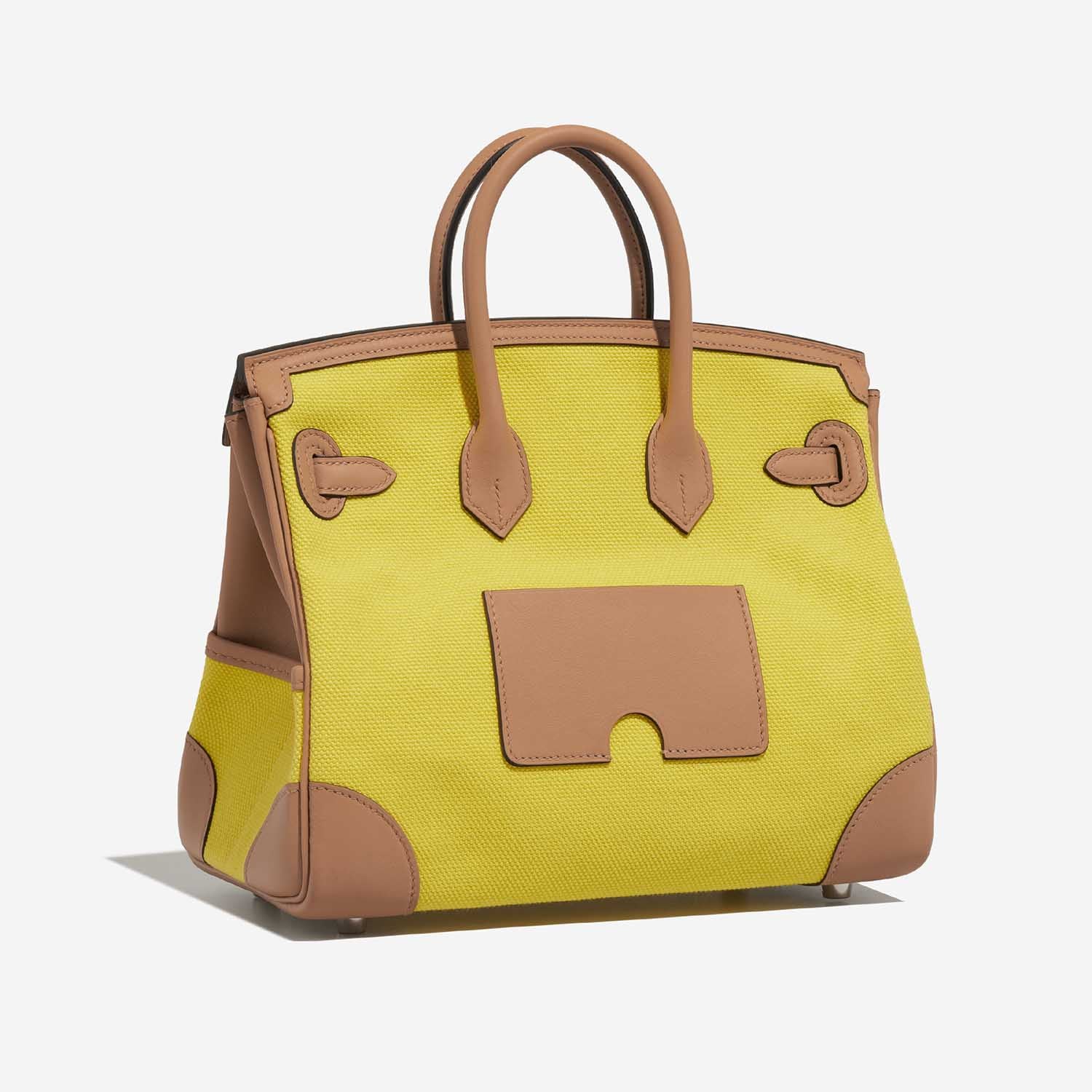 Birkin Cargo 25 Toile / Swift Jaune Citron / Chai