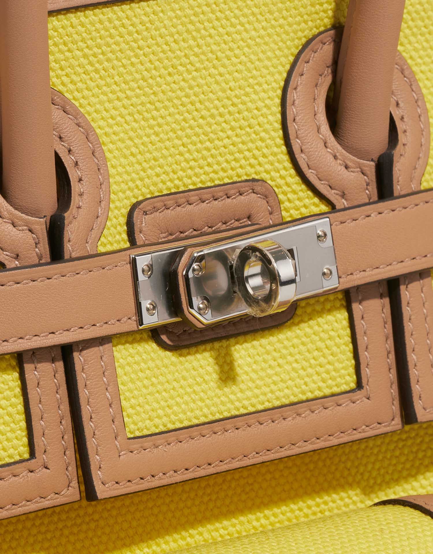 Birkin Cargo 25 Toile Swift Jaune Citron Chai