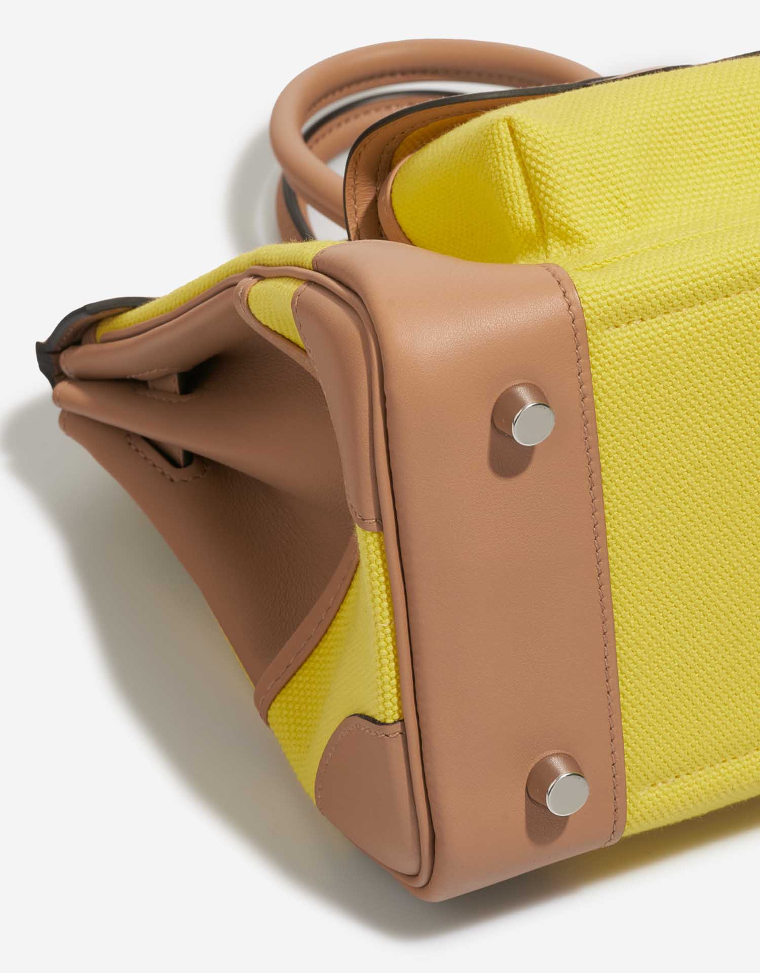 Birkin Cargo 25 Toile / Swift Jaune Citron / Chai