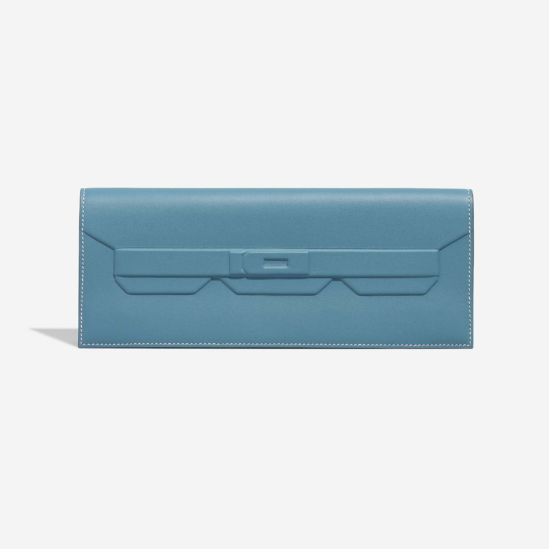 Birkin Shadow Cut Clutch Swift Bleu Jean