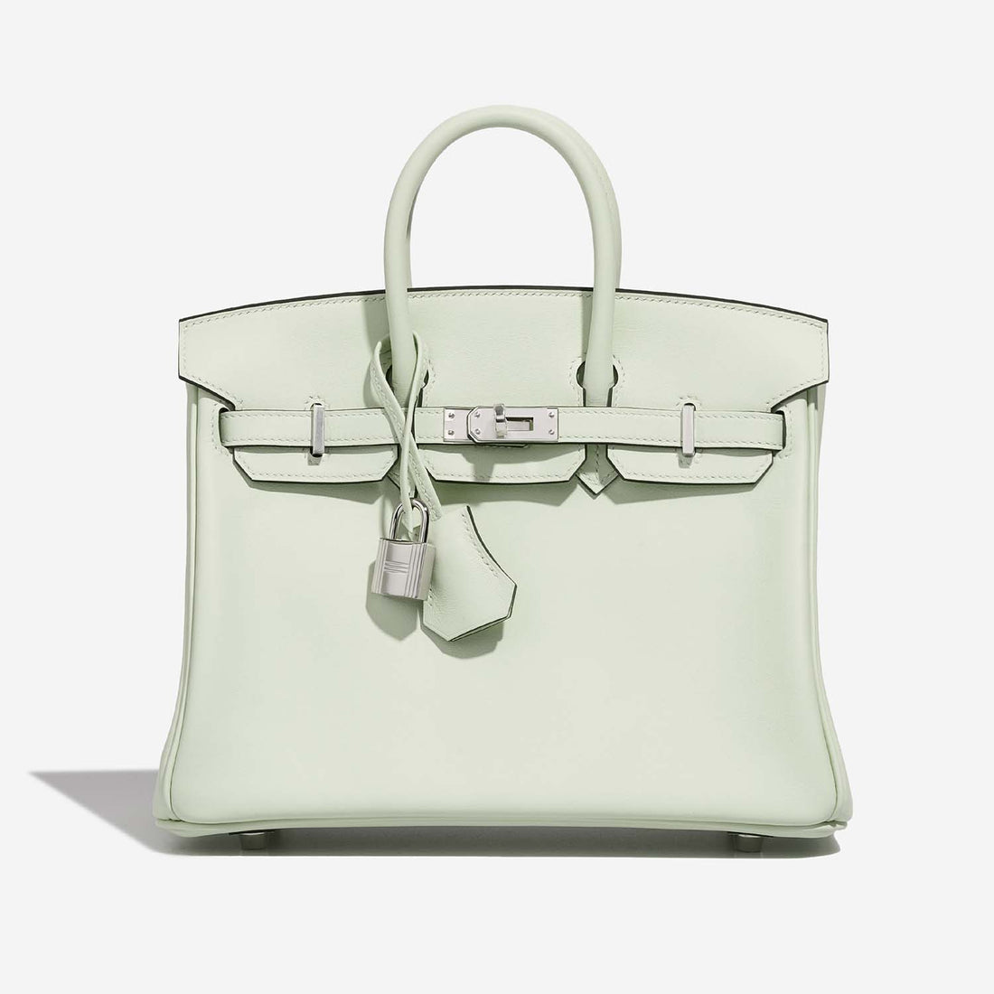 حقيبة Birkin 25 من جلد Swift باللون Vert Fizz