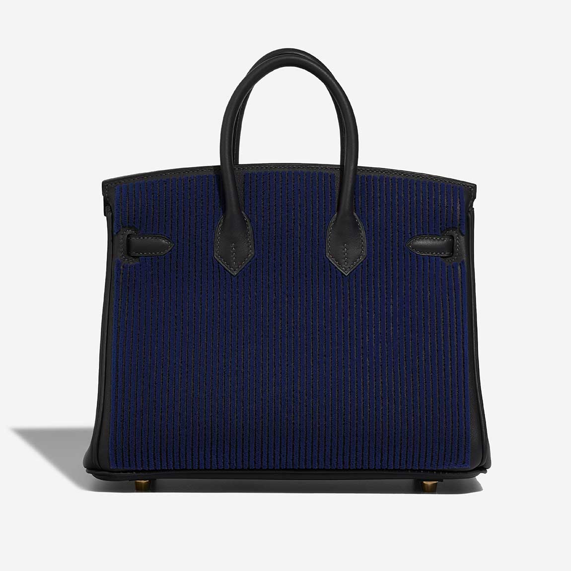 Birkin 25 Côte à Côte Tuffetage Swift Caban / Bleu Saphir