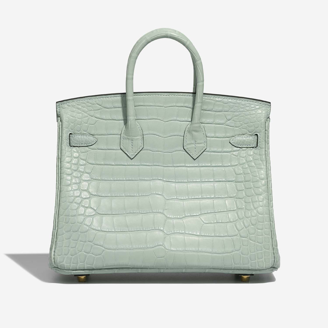 حقيبة Birkin 25 من جلد Alligator Matte باللون Vert d&