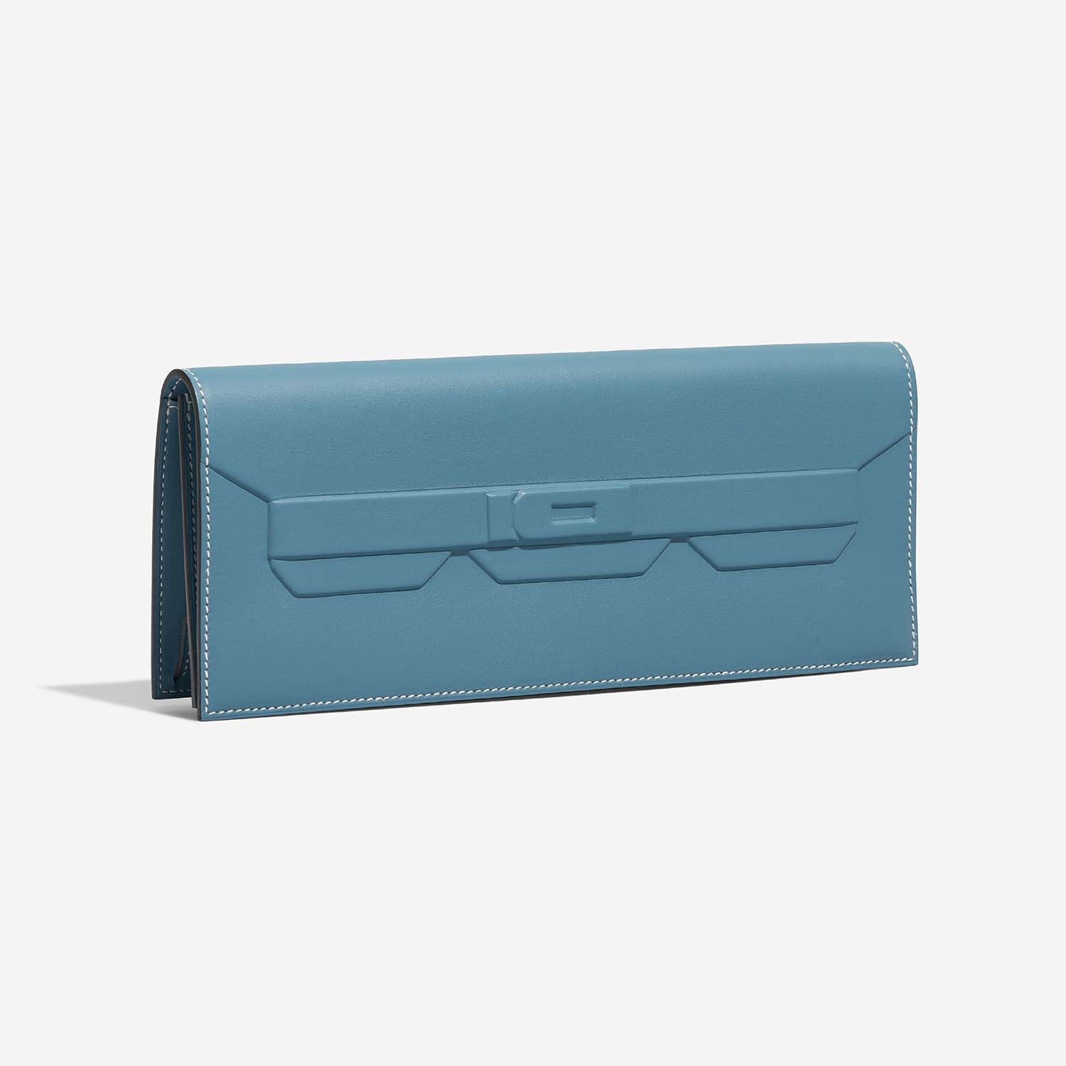 Birkin Shadow Cut Clutch Swift Bleu Jean