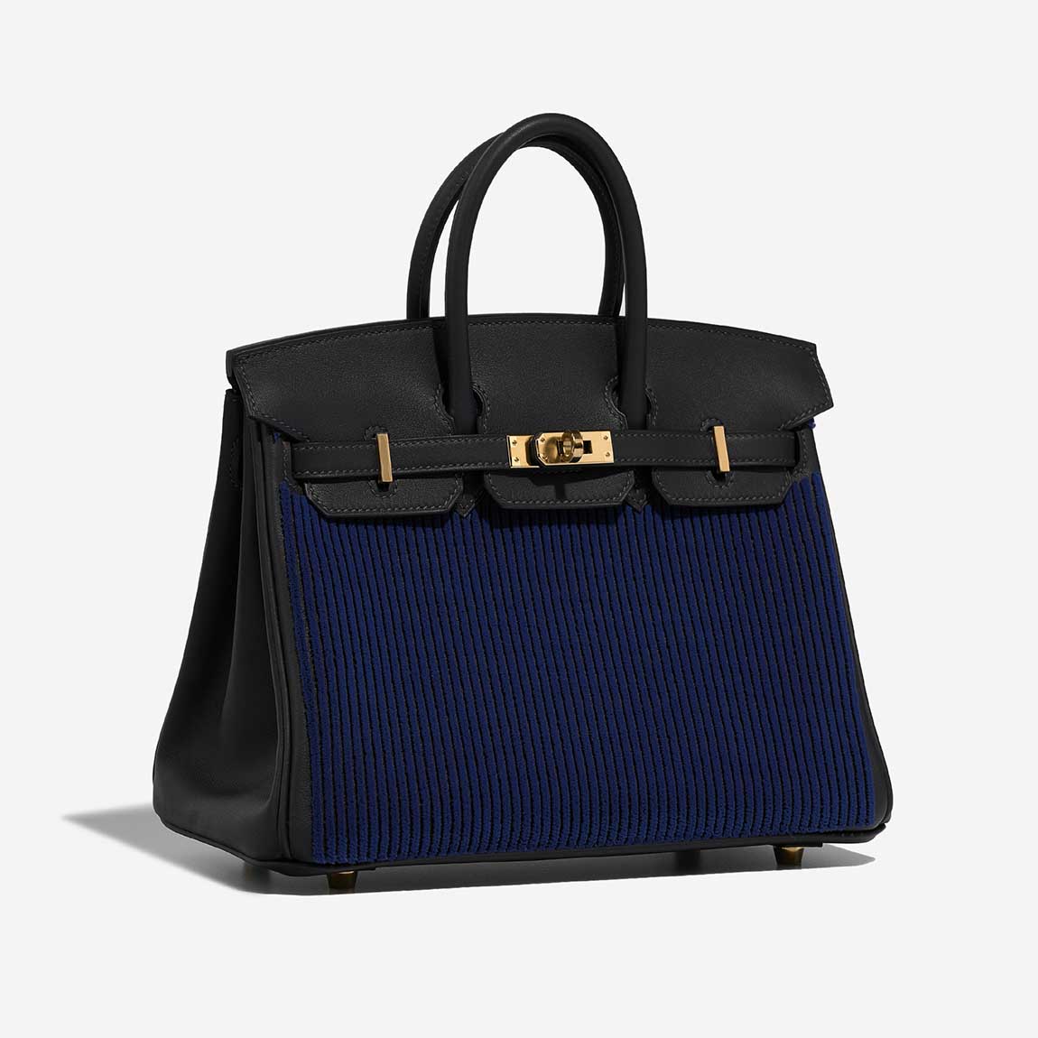 Birkin 25 Côte à Côte Tuffetage Swift Caban / Bleu Saphir