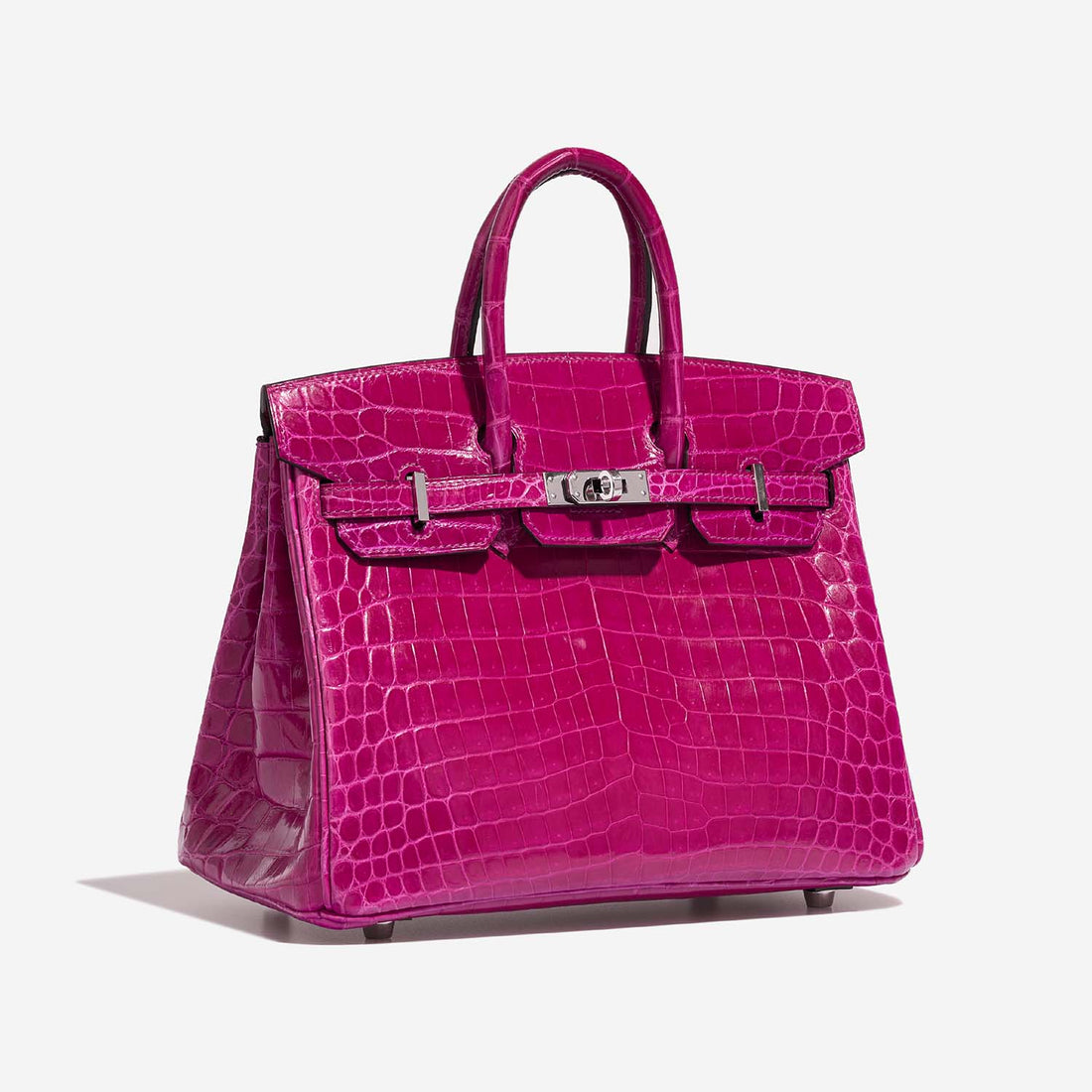 Birkin 25 Niloticus Crocodile Rose Pourpre PHW