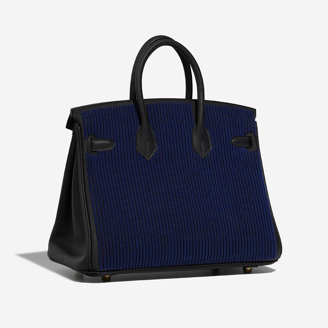 Birkin 25 Côte à Côte Tuffetage Swift Caban / Bleu Saphir