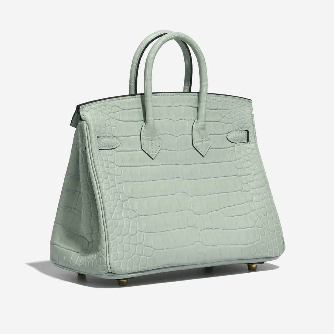 حقيبة Birkin 25 من جلد Alligator Matte باللون Vert d'Eau