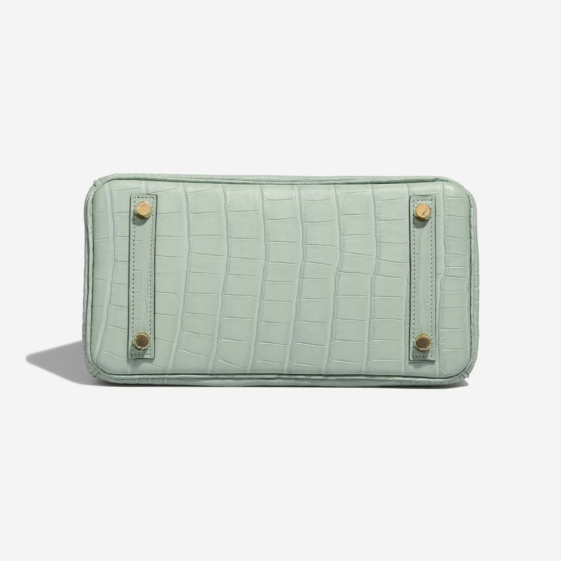حقيبة Birkin 25 من جلد Alligator Matte باللون Vert d'Eau