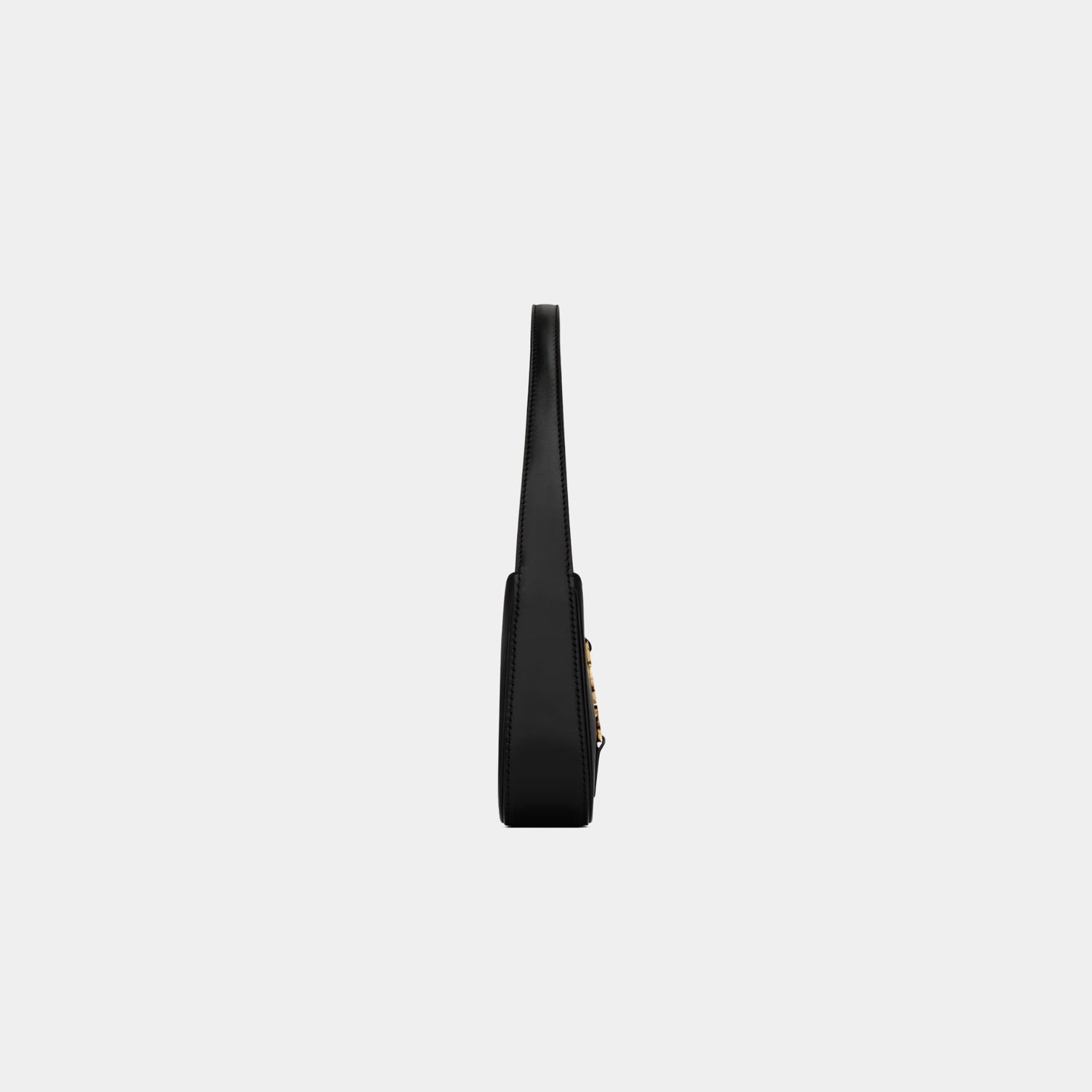 Yves Saint Laurent Mini Le 5 A 7 In Smooth Leather, Noir, Side