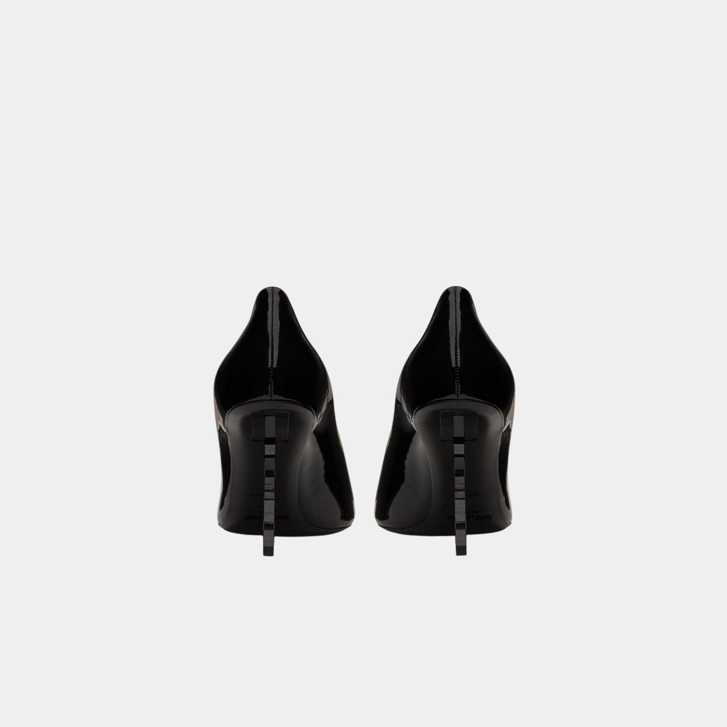 Yves Saint Laurent Opyum Patent Leather 8.5 cm Black Heel Pumps, Black, Back