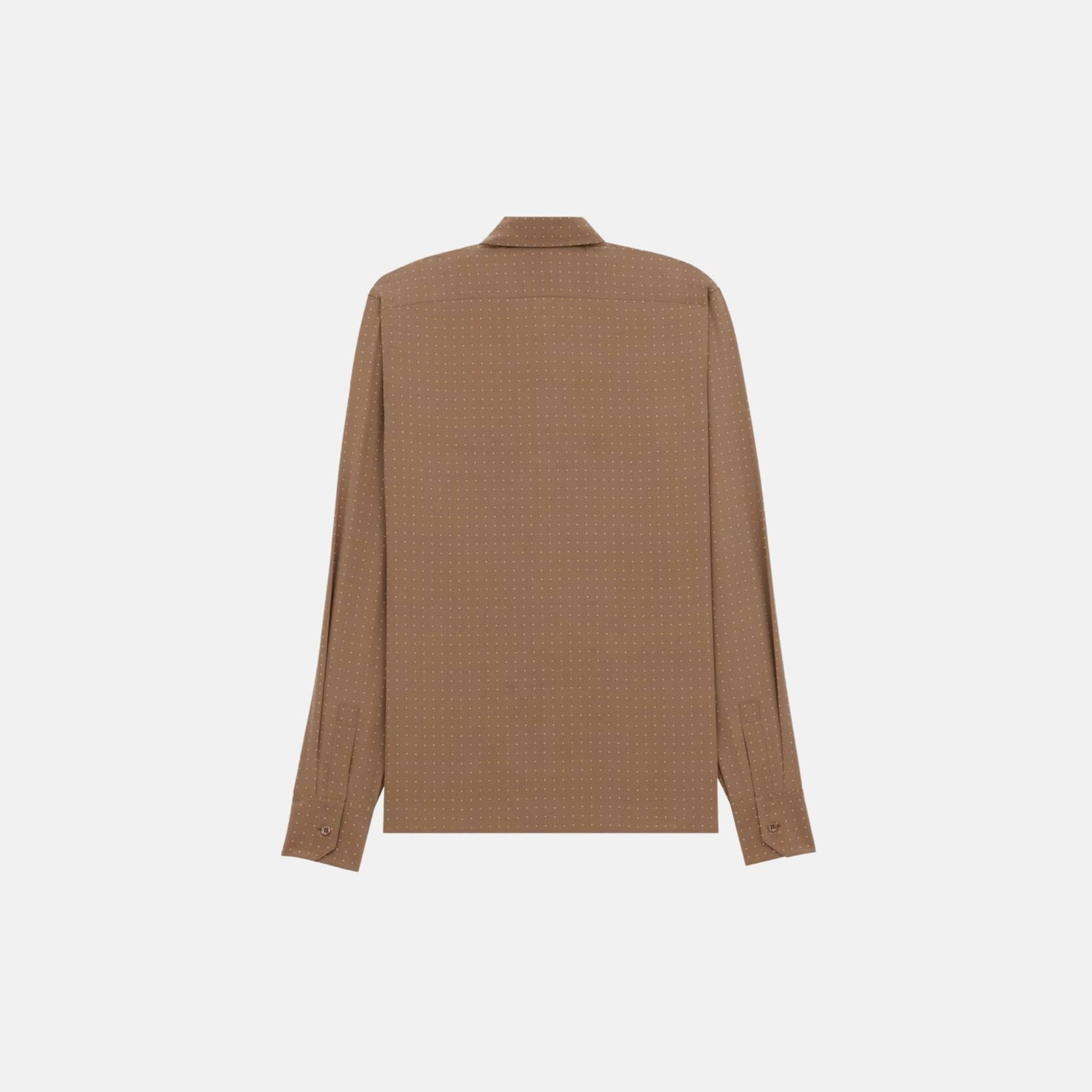 Yves Saint Laurent Shirt In Dotted Silk Crepe De Chine, Back
