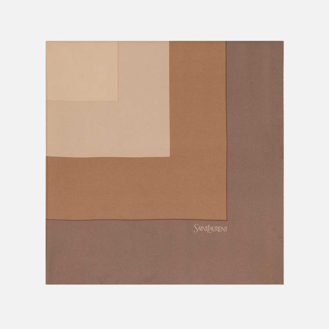 Yves Saint Laurent Square Scarf In Silk Twill, Fold