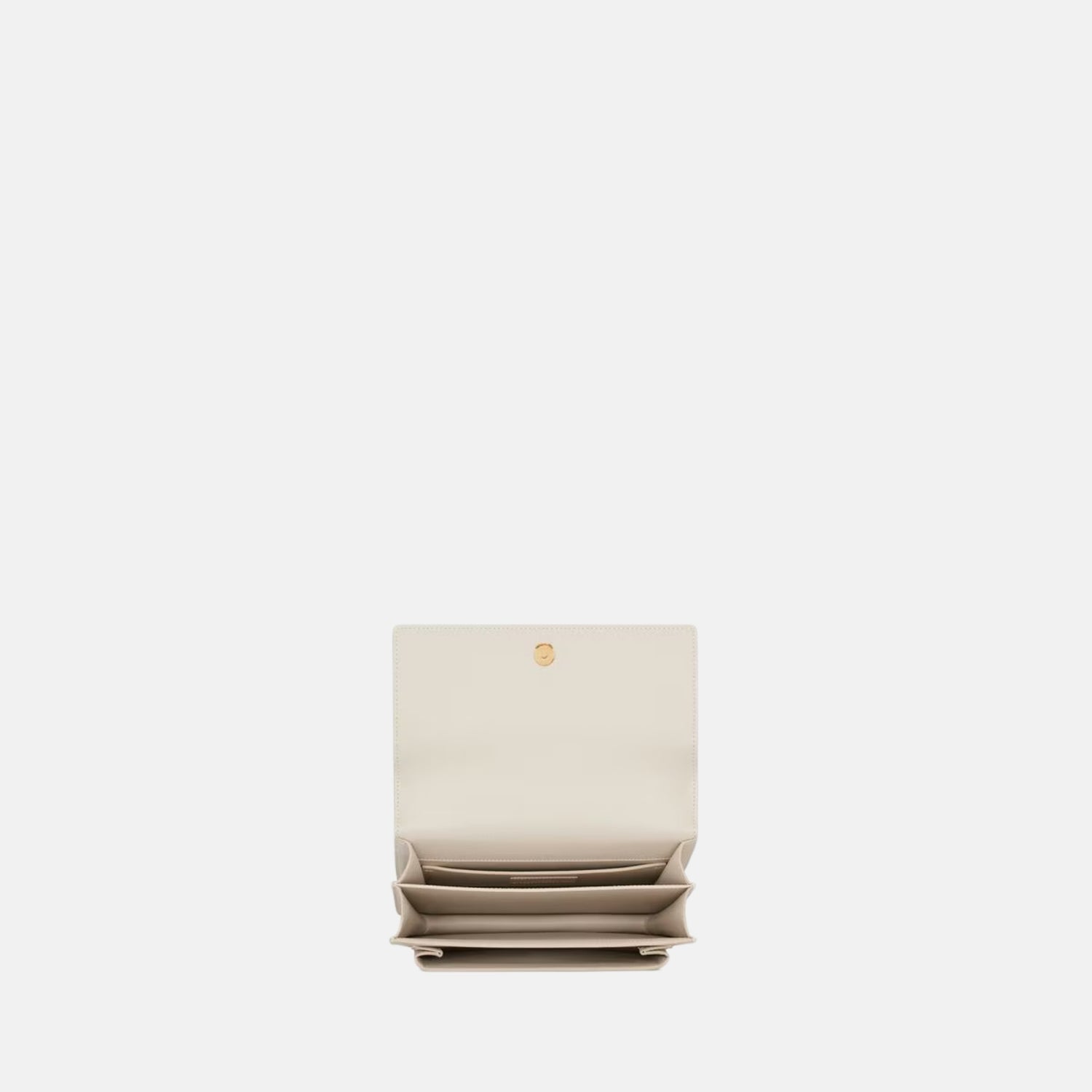 Yves Saint Laurent Sunset Medium In Smooth Leather, Blanc, Inside