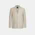 Zegna Crossover Blend Cotton Linen and Silk Light Taupe Jacket, Front