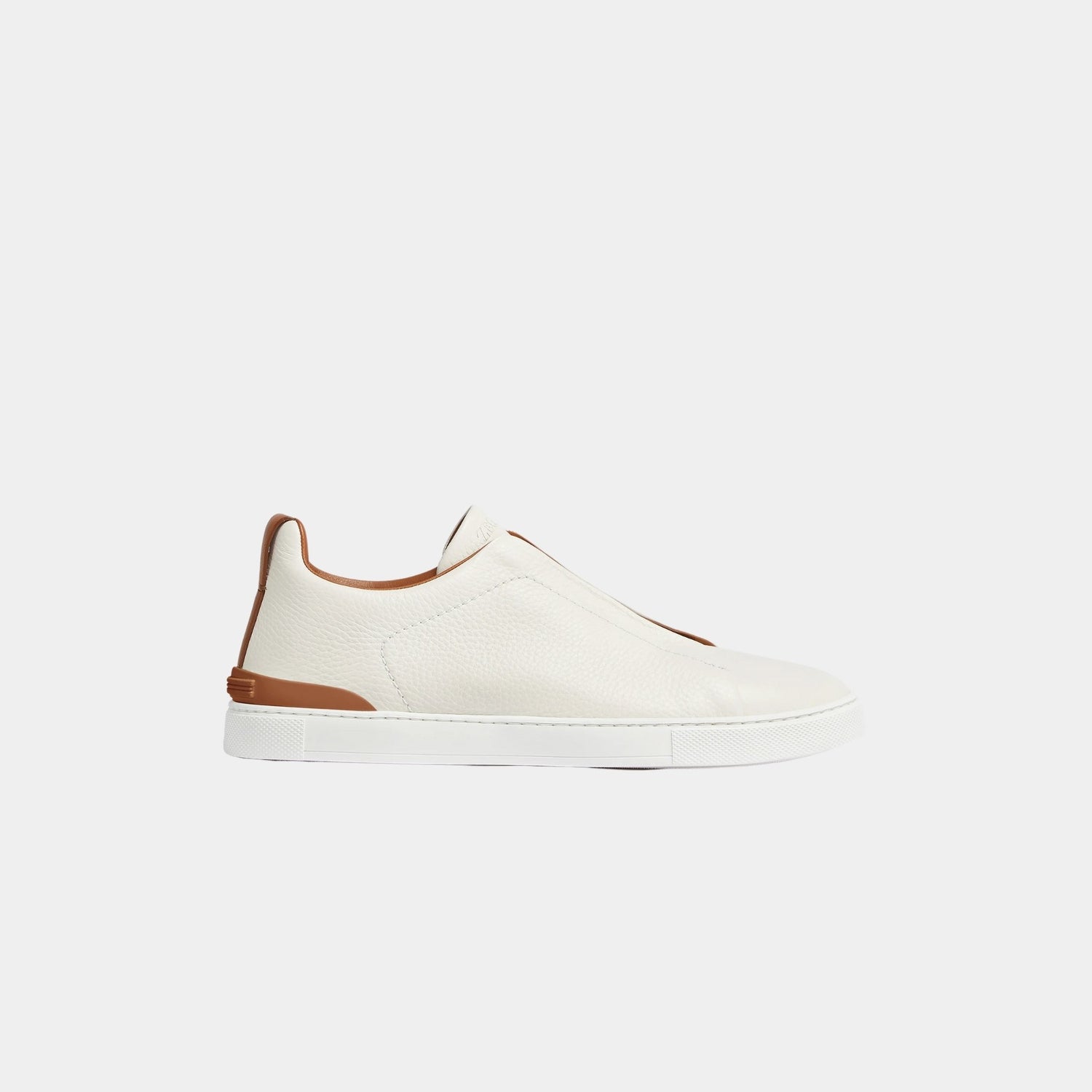 Deerskin Triple Stitch Low Top Sneakers