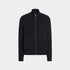 Zegna Melange Oasi Cashmere Full Zip Black Cardigan, Front