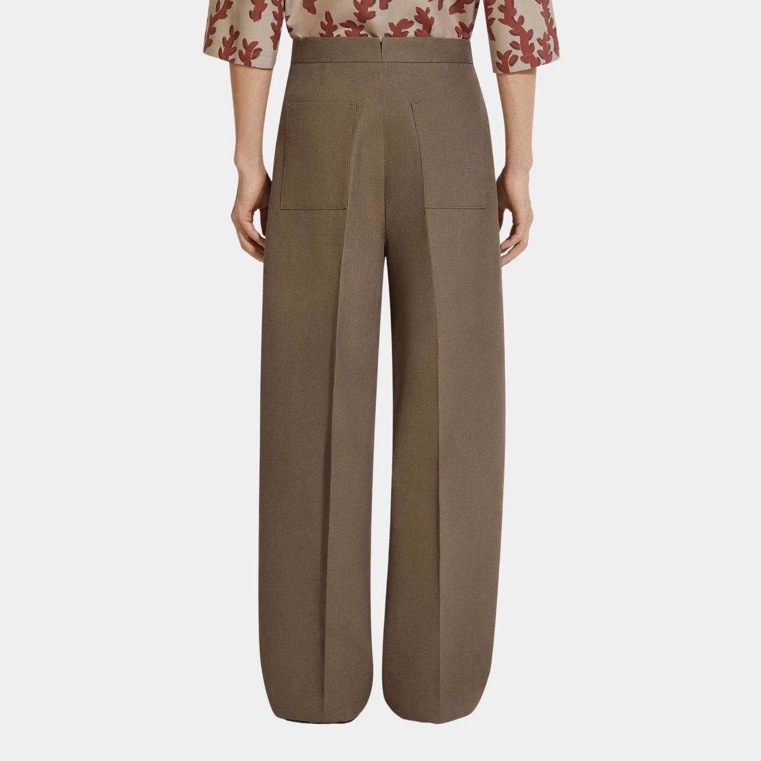 Zegna Oasi Lino Pants in Linen, Back