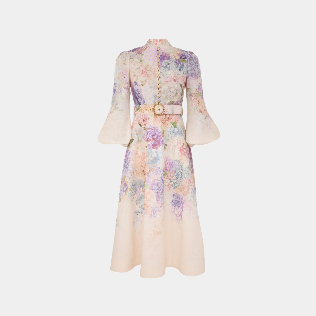 Zimmermann Dawning Buttoned Midi Dress, Front