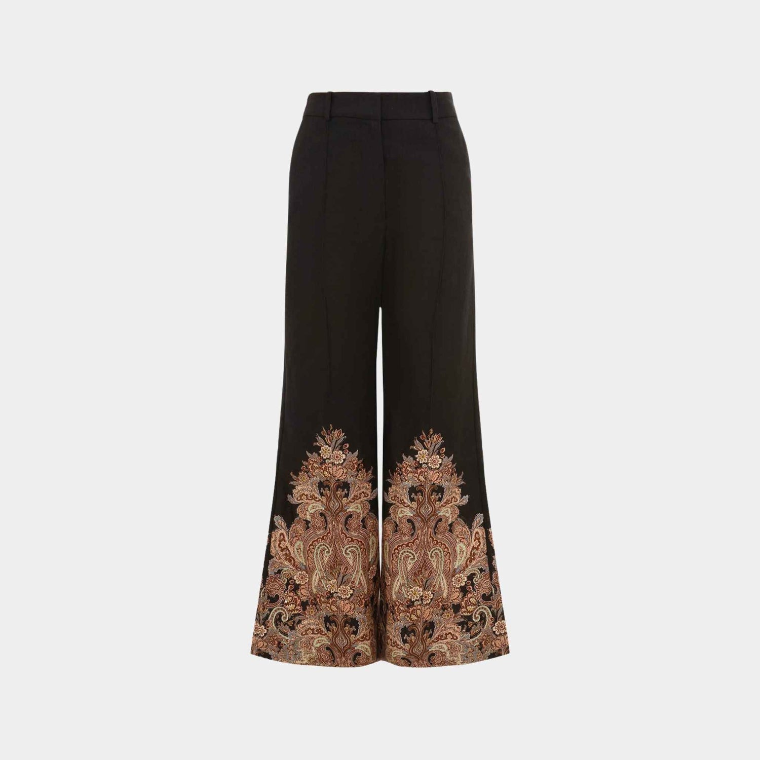 Zimmermann Dawning Cropped Flare Pants, Front