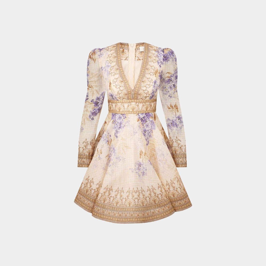 Zimmermann Dawning Plunge Mini Dress, Front